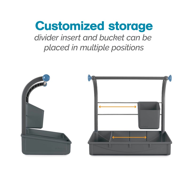 Polder Under Sink Storage Caddy, Kitchen and Bathroom Organization and Storage with Tray, Easy-to-Assemble, 16.75" x 10.5" x 16.5" - Image 4